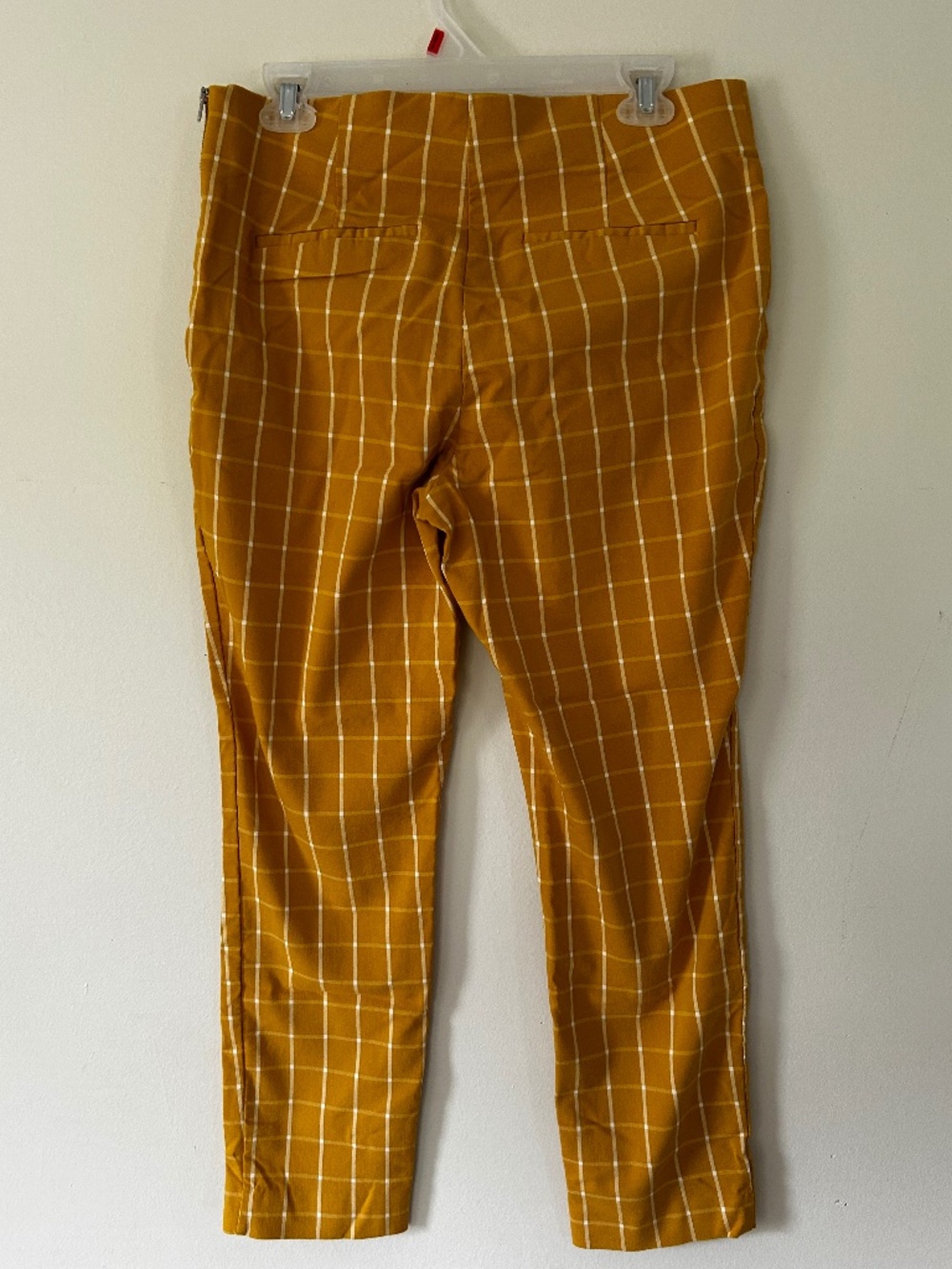 🌺Mustard Plaid Stretchy Office Pants - Picture 11 of 11